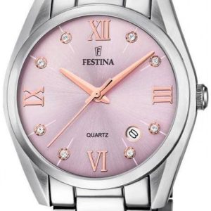 Festina Damklocka F16790-D Rosa/Stål Ø37 mm