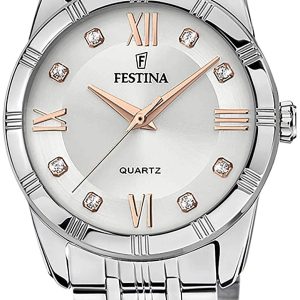 Festina Damklocka F16940-B Silverfärgad/Stål Ø32 mm