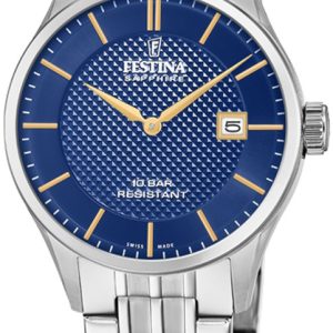 Festina Damklocka F20006-3 Blå/Stål Ø29 mm