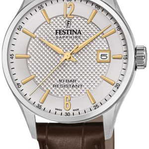 Festina Damklocka F20009-2 Silverfärgad/Läder Ø29 mm