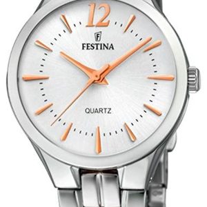 Festina Damklocka F20216-1 Vit/Stål Ø33 mm