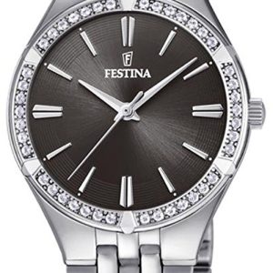 Festina Damklocka F20223-2 Svart/Stål Ø31 mm