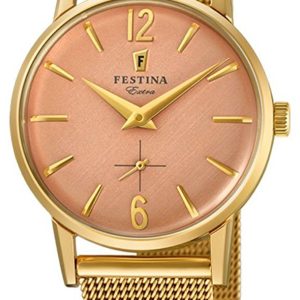 Festina Damklocka F20259-2 Roséguldstonad/Gulguldtonat stål Ø29 mm