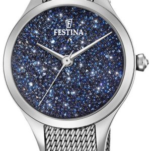 Festina Damklocka F20336/2 Mademoiselle Kristallinfattad/Stål Ø32 mm