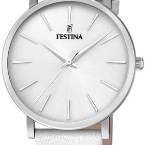 Festina Damklocka F20371-1 Vit/Läder Ø38 mm