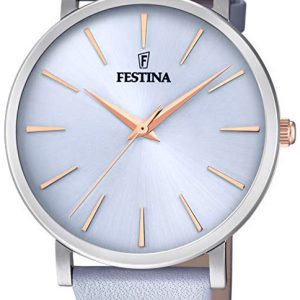 Festina Damklocka F20371-3 Blå/Läder Ø38 mm