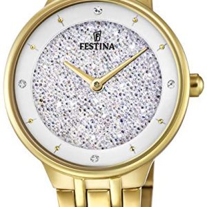 Festina Damklocka F20383-1 Mademoiselle Silverfärgad/Gulguldtonat