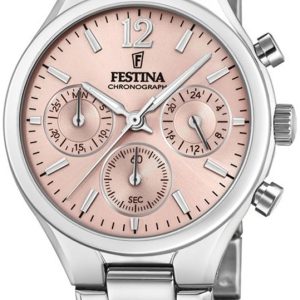 Festina Damklocka F20391-2 Rosa/Stål Ø36 mm