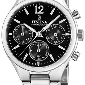 Festina Damklocka F20391-4 Svart/Stål Ø36 mm