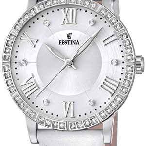 Festina Damklocka F20412-1 Silverfärgad/Läder Ø37 mm