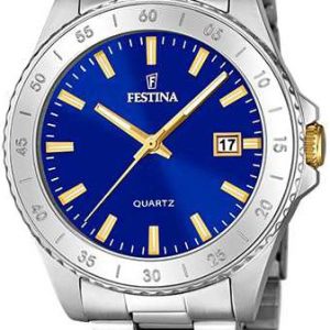 Festina Damklocka F20428-2 Blå/Stål Ø40 mm