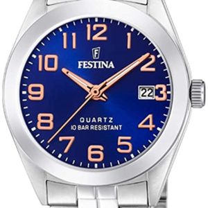 Festina Damklocka F20438-2 Blå/Stål Ø28 mm