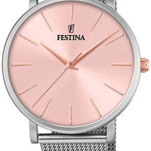 Festina Damklocka F20475-2 Rosa/Stål Ø38 mm