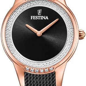 Festina Damklocka F20496-2 Svart/Stål Ø30 mm