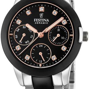 Festina Damklocka F20497-3 Svart/Keramik Ø35 mm