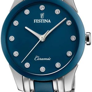 Festina Damklocka F20499-2 Blå/Keramik Ø35 mm