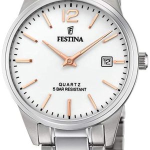 Festina Damklocka F20509-2 Vit/Stål Ø31 mm