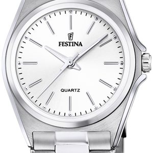 Festina Damklocka F20553-2 Classic Vit/Stål Ø31 mm