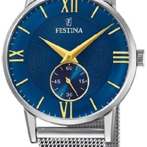 Festina Damklocka F20572-3 Retro Blå/Stål Ø29 mm