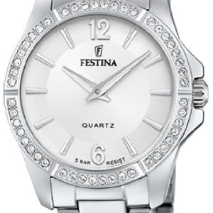 Festina Damklocka F20593-1 Mademoiselle Silverfärgad/Stål Ø34.5 mm