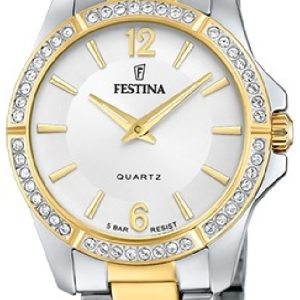 Festina Damklocka F20594-1 Mademoiselle Silverfärgad/Gulguldtonat