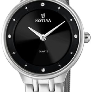 Festina Damklocka F20597-4 Mademoiselle Svart/Stål Ø30.5 mm