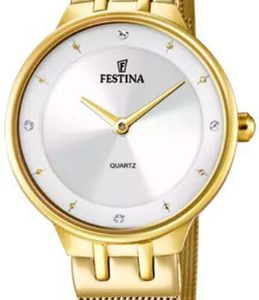 Festina Damklocka F20598-1 Mademoiselle Silverfärgad/Gulguldtonat