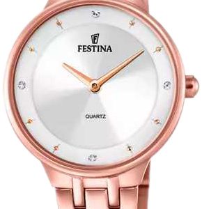 Festina Damklocka F20602-1 Mademoiselle Silverfärgad/Roséguldstonat