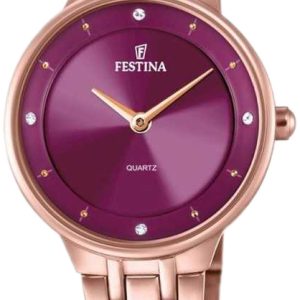 Festina Damklocka F20602-2 Mademoiselle Lila/Roséguldstonat stål