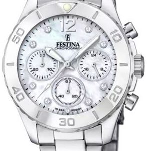 Festina Damklocka F20603-1 Boyfriend Vit/Stål Ø39 mm