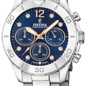 Festina Damklocka F20603-3 Boyfriend Blå/Stål Ø39 mm