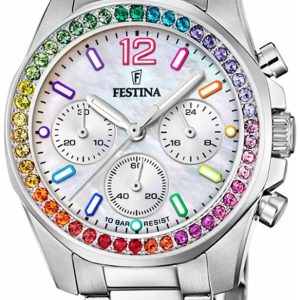 Festina Damklocka F20606-2 Boyfriend Vit/Stål Ø39 mm