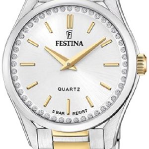 Festina Damklocka F20619-1 Mademoiselle Silverfärgad/Gulguldtonat