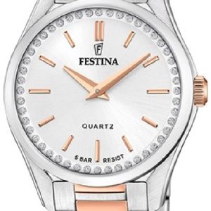 Festina Damklocka F20620-1 Mademoiselle Silverfärgad/Roséguldstonat