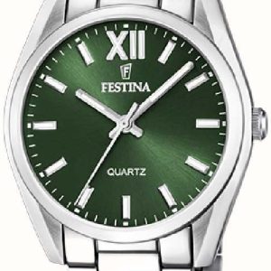 Festina Damklocka F20622-4 Boyfriend Grön/Stål Ø37 mm