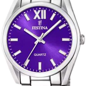 Festina Damklocka F20622-A Boyfriend Lila/Stål Ø36.8 mm