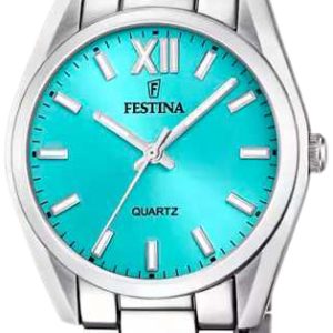 Festina Damklocka F20622-D Boyfriend Turkos/Stål Ø36.8 mm