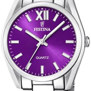 Festina Damklocka F20622-F Boyfriend Lila/Stål Ø36.8 mm