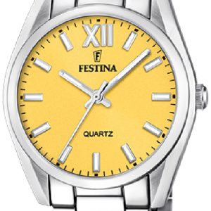 Festina Damklocka F20622-G Boyfriend Gul/Stål Ø36.8 mm