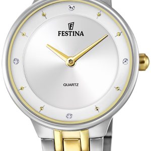 Festina Damklocka F20625-1 Mademoiselle Silverfärgad/Gulguldtonat