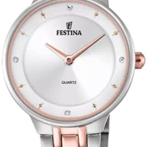 Festina Damklocka F20626-1 Mademoiselle Silverfärgad/Roséguldstonat