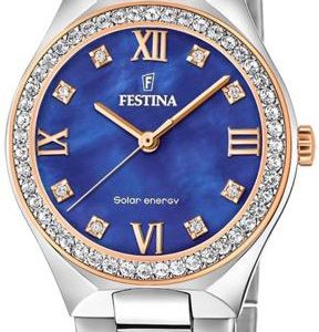 Festina Damklocka F20658-2 Petite Blå/Stål Ø35 mm