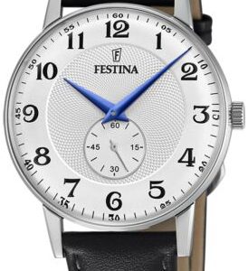 Festina F20566-1 Retro Silverfärgad/Läder Ø36 mm