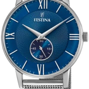 Festina F20568-3 Retro Blå/Stål Ø36 mm