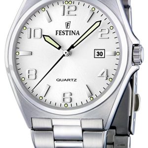 Festina Herrklocka F16374-5 Vit/Stål Ø40 mm