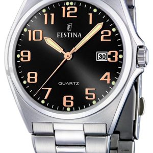 Festina Herrklocka F16374-8 Svart/Stål Ø40 mm