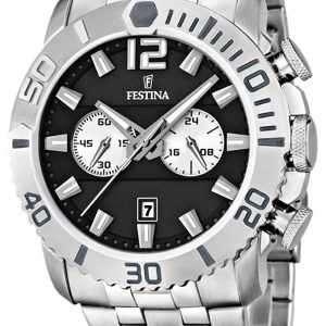 Festina Herrklocka F16613-3 Svart/Stål Ø47 mm