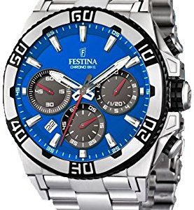 Festina Herrklocka F16658-B Blå/Stål Ø44.5 mm