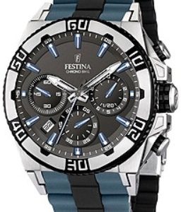 Festina Herrklocka F16659-C Grå/Gummi Ø44.5 mm