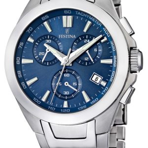 Festina Herrklocka F16678-2 Sport Blå/Stål Ø42 mm